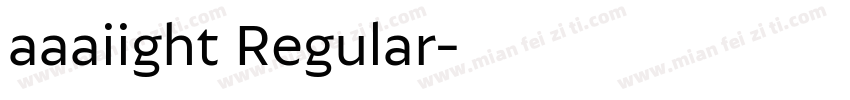 aaaiight Regular字体转换